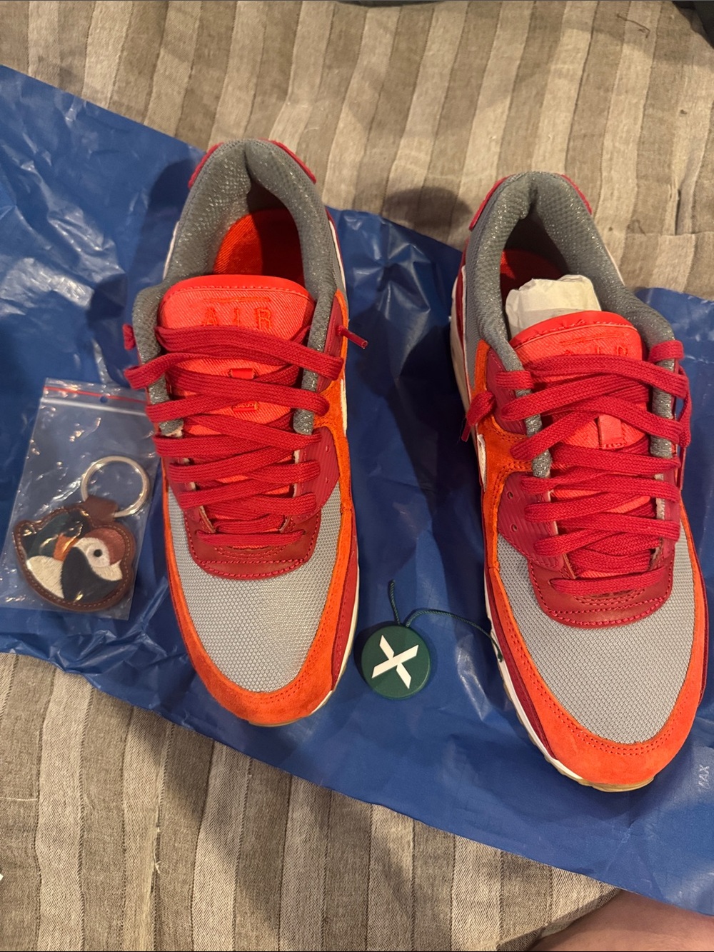 Nike ACG Kids Red, Orange & Gray Trail Sneakers
